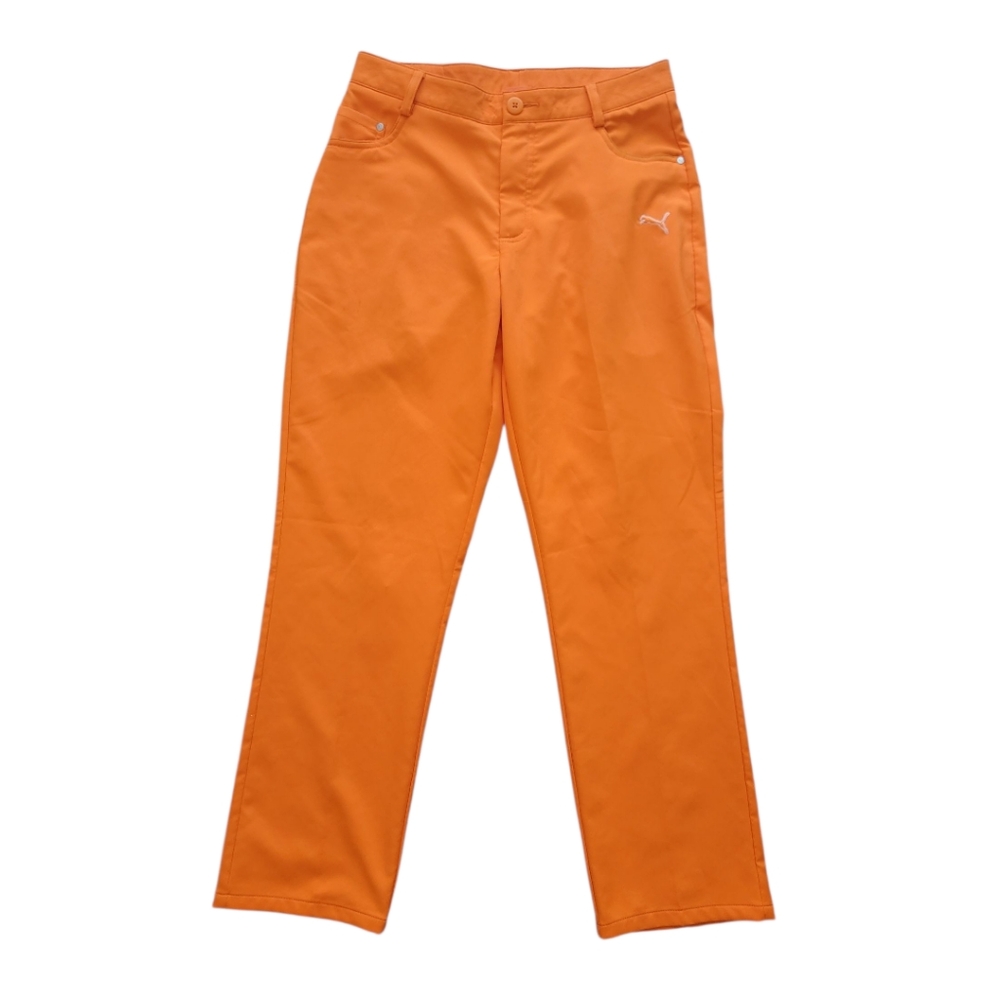Puma Orange Straight Leg Pants
